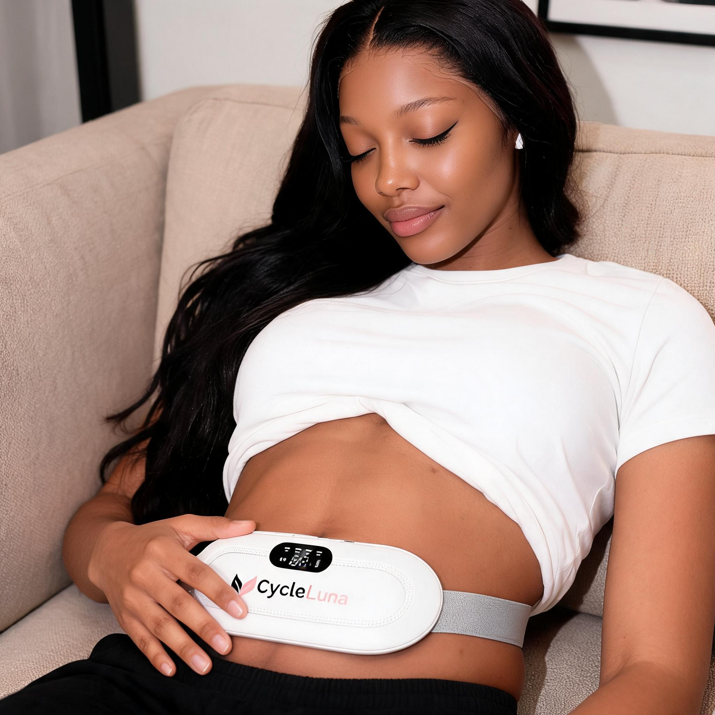 Cycle Luna™ Ceinture de Massage Chauffante Confort Menstruel